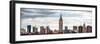 Panoramic Landscape View Manhattan with the Empire State Building - New York City - United States-Philippe Hugonnard-Framed Photographic Print