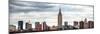 Panoramic Landscape View Manhattan with the Empire State Building - New York City - United States-Philippe Hugonnard-Mounted Photographic Print