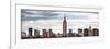 Panoramic Landscape View Manhattan with the Empire State Building - New York City - United States-Philippe Hugonnard-Framed Photographic Print