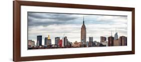 Panoramic Landscape View Manhattan with the Empire State Building - New York City - United States-Philippe Hugonnard-Framed Photographic Print
