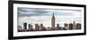 Panoramic Landscape View Manhattan with the Empire State Building - New York City - United States-Philippe Hugonnard-Framed Photographic Print