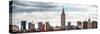 Panoramic Landscape View Manhattan with the Empire State Building - New York City - United States-Philippe Hugonnard-Stretched Canvas