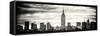 Panoramic Landscape View Manhattan with the Empire State Building - New York City-Philippe Hugonnard-Framed Stretched Canvas