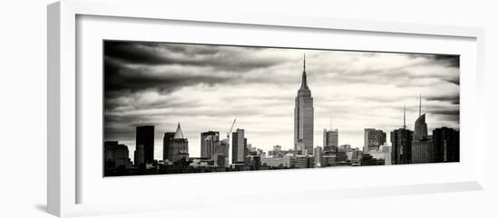 Panoramic Landscape View Manhattan with the Empire State Building - New York City-Philippe Hugonnard-Framed Photographic Print