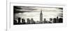 Panoramic Landscape View Manhattan with the Empire State Building - New York City-Philippe Hugonnard-Framed Photographic Print