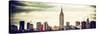 Panoramic Landscape View Manhattan with the Empire State Building - New York City-Philippe Hugonnard-Stretched Canvas