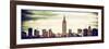 Panoramic Landscape View Manhattan with the Empire State Building - New York City-Philippe Hugonnard-Framed Photographic Print