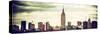 Panoramic Landscape View Manhattan with the Empire State Building - New York City-Philippe Hugonnard-Stretched Canvas