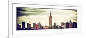 Panoramic Landscape View Manhattan with the Empire State Building - New York City-Philippe Hugonnard-Framed Photographic Print