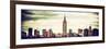 Panoramic Landscape View Manhattan with the Empire State Building - New York City-Philippe Hugonnard-Framed Photographic Print