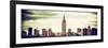 Panoramic Landscape View Manhattan with the Empire State Building - New York City-Philippe Hugonnard-Framed Photographic Print