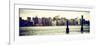 Panoramic Landscape View Manhattan with Top of The MetLife Building and Chrysler Building-Philippe Hugonnard-Framed Photographic Print