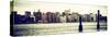 Panoramic Landscape View Manhattan with Top of The MetLife Building and Chrysler Building-Philippe Hugonnard-Stretched Canvas