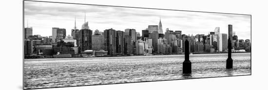 Panoramic Landscape View Manhattan with Top of The MetLife Building and Chrysler Building-Philippe Hugonnard-Mounted Photographic Print