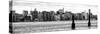 Panoramic Landscape View Manhattan with Top of The MetLife Building and Chrysler Building-Philippe Hugonnard-Stretched Canvas