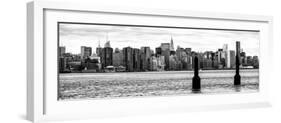 Panoramic Landscape View Manhattan with Top of The MetLife Building and Chrysler Building-Philippe Hugonnard-Framed Photographic Print