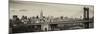 Panoramic Landscape View of Midtown NY with Manhattan Bridge and the Empire State Building-Philippe Hugonnard-Mounted Photographic Print