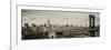 Panoramic Landscape View of Midtown NY with Manhattan Bridge and the Empire State Building-Philippe Hugonnard-Framed Photographic Print