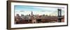 Panoramic Landscape View of Midtown NY with Manhattan Bridge and the Empire State Building-Philippe Hugonnard-Framed Photographic Print