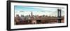 Panoramic Landscape View of Midtown NY with Manhattan Bridge and the Empire State Building-Philippe Hugonnard-Framed Photographic Print