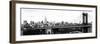 Panoramic Landscape View of Midtown NY with Manhattan Bridge and the Empire State Building-Philippe Hugonnard-Framed Photographic Print