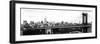 Panoramic Landscape View of Midtown NY with Manhattan Bridge and the Empire State Building-Philippe Hugonnard-Framed Photographic Print