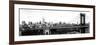 Panoramic Landscape View of Midtown NY with Manhattan Bridge and the Empire State Building-Philippe Hugonnard-Framed Photographic Print