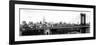 Panoramic Landscape View of Midtown NY with Manhattan Bridge and the Empire State Building-Philippe Hugonnard-Framed Photographic Print