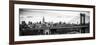 Panoramic Landscape View of Midtown NY with Manhattan Bridge and the Empire State Building-Philippe Hugonnard-Framed Photographic Print