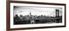 Panoramic Landscape View of Midtown NY with Manhattan Bridge and the Empire State Building-Philippe Hugonnard-Framed Photographic Print