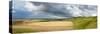 Panoramic Landscape View of the Cherhill Downs, Wiltshire, England, United Kingdom, Europe-Graham Lawrence-Stretched Canvas