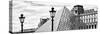 Panoramic Landscape, View of the Pyramid and the Louvre Museum Building, Paris, France-Philippe Hugonnard-Stretched Canvas