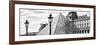 Panoramic Landscape, View of the Pyramid and the Louvre Museum Building, Paris, France-Philippe Hugonnard-Framed Photographic Print
