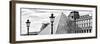 Panoramic Landscape, View of the Pyramid and the Louvre Museum Building, Paris, France-Philippe Hugonnard-Framed Photographic Print