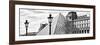 Panoramic Landscape, View of the Pyramid and the Louvre Museum Building, Paris, France-Philippe Hugonnard-Framed Photographic Print