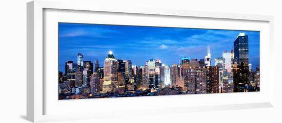 Panoramic Landscape View of Times Square, Skyscrapers View, Midtown Manhattan, NYC, NYC, US, USA-Philippe Hugonnard-Framed Photographic Print