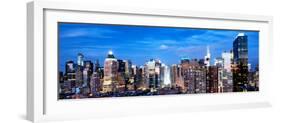 Panoramic Landscape View of Times Square, Skyscrapers View, Midtown Manhattan, NYC, NYC, US, USA-Philippe Hugonnard-Framed Photographic Print