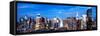 Panoramic Landscape View of Times Square, Skyscrapers View, Midtown Manhattan, NYC, NYC, US, USA-Philippe Hugonnard-Framed Stretched Canvas