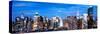 Panoramic Landscape View of Times Square, Skyscrapers View, Midtown Manhattan, NYC, NYC, US, USA-Philippe Hugonnard-Stretched Canvas