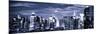 Panoramic Landscape View of Times Square, Skyscrapers View, Midtown Manhattan, NYC, NYC-Philippe Hugonnard-Mounted Photographic Print