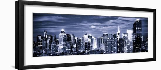 Panoramic Landscape View of Times Square, Skyscrapers View, Midtown Manhattan, NYC, NYC-Philippe Hugonnard-Framed Photographic Print