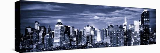 Panoramic Landscape View of Times Square, Skyscrapers View, Midtown Manhattan, NYC, NYC-Philippe Hugonnard-Stretched Canvas