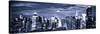 Panoramic Landscape View of Times Square, Skyscrapers View, Midtown Manhattan, NYC, NYC-Philippe Hugonnard-Stretched Canvas