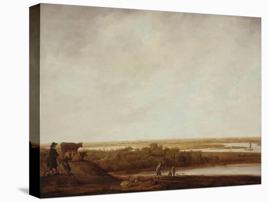 Panoramic Landscape with Shepherds, 1640-45-Aelbert Cuyp-Stretched Canvas