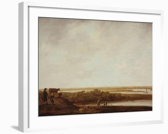 Panoramic Landscape with Shepherds, 1640-45-Aelbert Cuyp-Framed Giclee Print