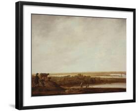 Panoramic Landscape with Shepherds, 1640-45-Aelbert Cuyp-Framed Giclee Print