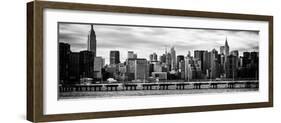 Panoramic Landscape with the Chrysler Building and Empire State Building Views-Philippe Hugonnard-Framed Photographic Print