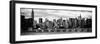 Panoramic Landscape with the Chrysler Building and Empire State Building Views-Philippe Hugonnard-Framed Photographic Print