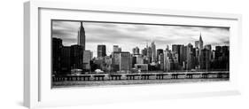 Panoramic Landscape with the Chrysler Building and Empire State Building Views-Philippe Hugonnard-Framed Photographic Print