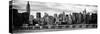 Panoramic Landscape with the Chrysler Building and Empire State Building Views-Philippe Hugonnard-Stretched Canvas